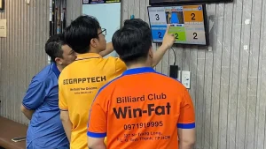 bảng điểm thông minh BigScore đã có mặt tại Win-Fat Club - Bình Thạnh.